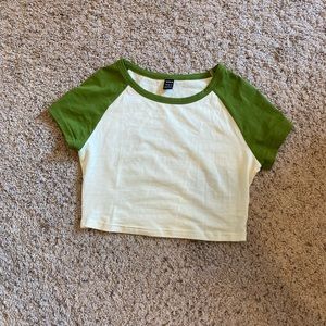 Two-tone crop top